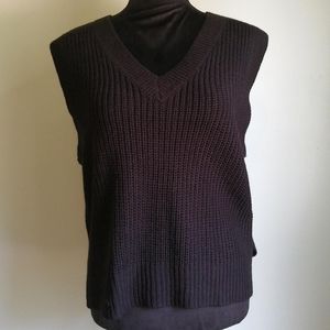 🧶 $5 Streetwear Society Black Sweater Vest